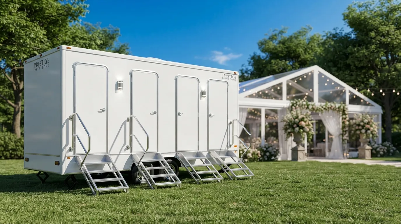 4 Stall Restroom Trailer in Shreveport, LA